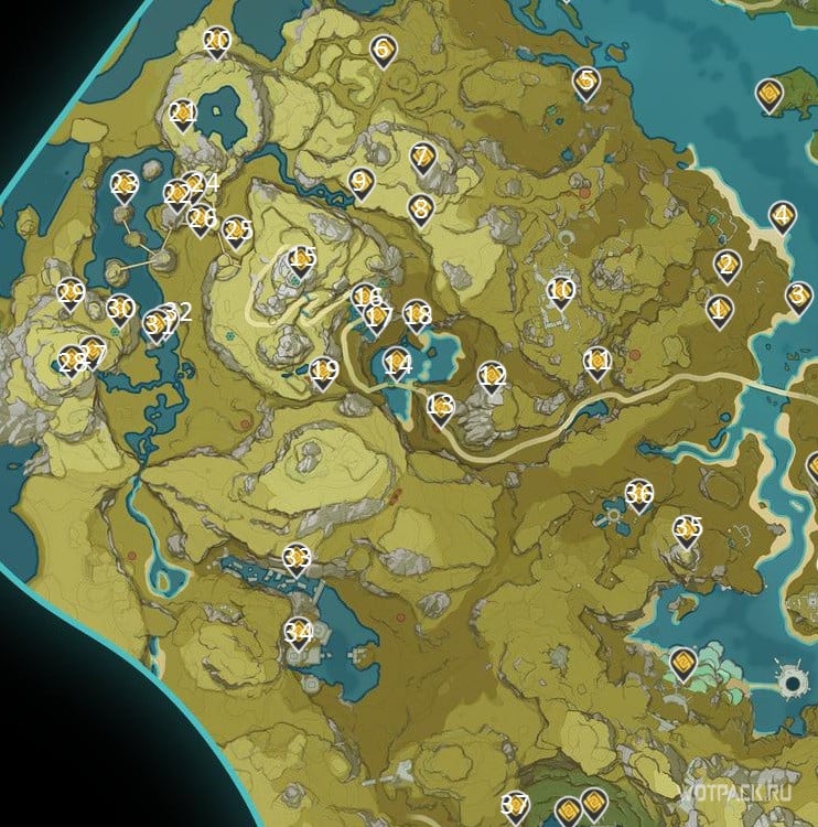 Все Геокулы в Яшмовом лесу в Genshin Impact