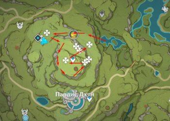 Грибы руккхашава в Луга Вашудхи (Пардис Дхяй) в Genshin Impact