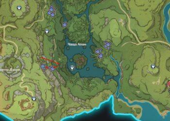 Грибы руккхашава в Земля Ашаван Чаща Апам в Genshin Impact