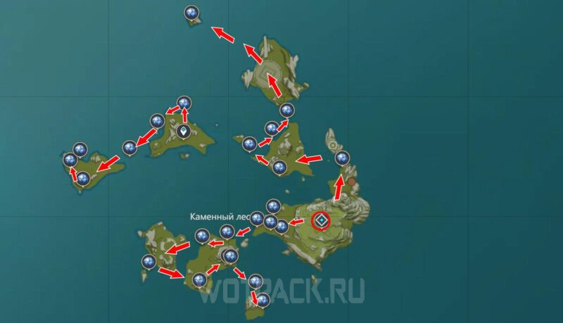 Звездные ракушки в Каменном лесу Гуюнь (маршрут 1)