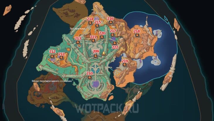 Пирокулы на карте древней священной горы в поздемелье нумерация