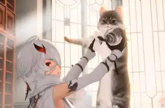 Главная героиня с котом